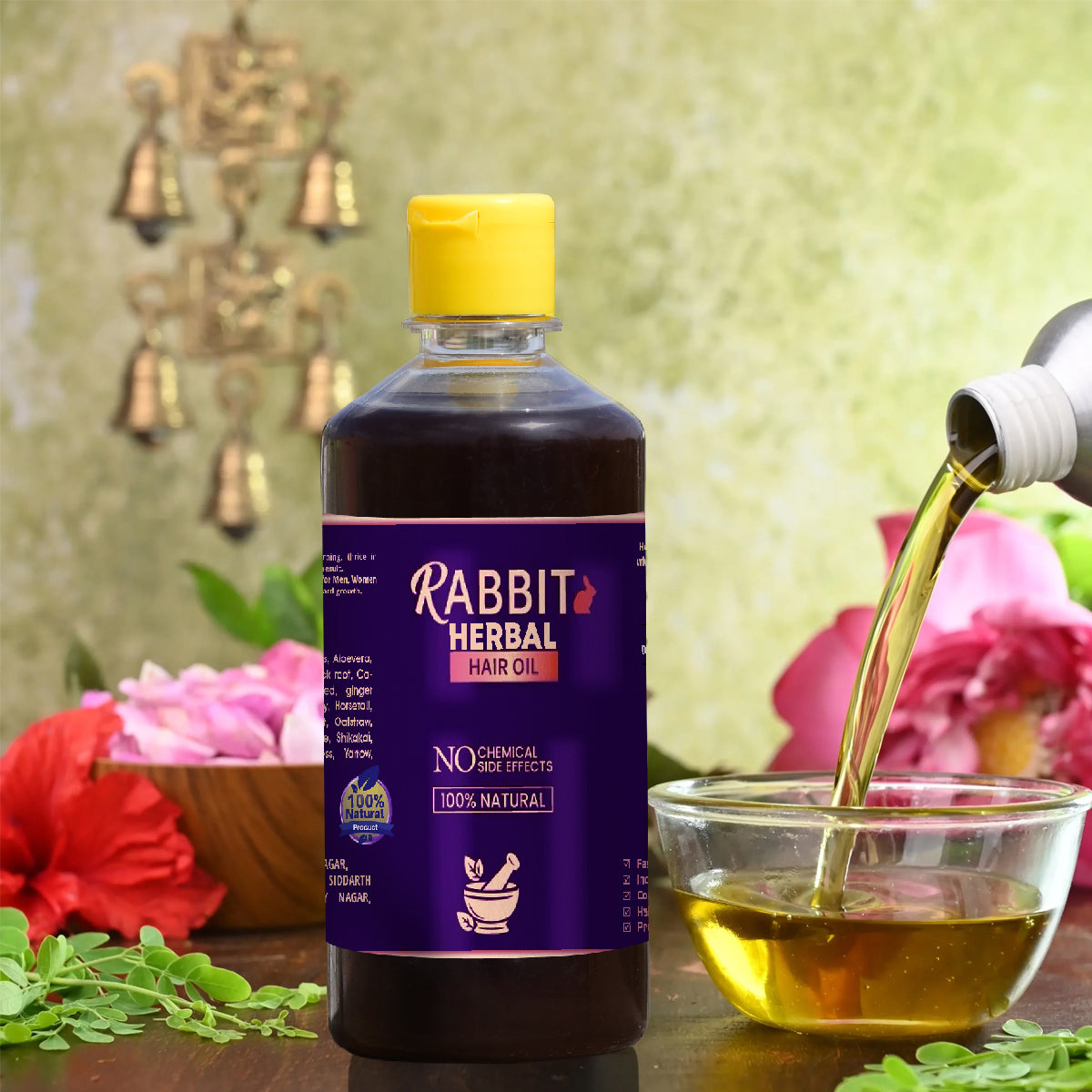 Rabbit Herbal Hair Oil - 100% Original & Effective!